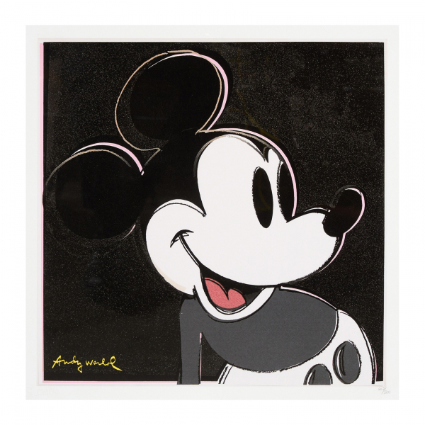 Andy Warhol (Pittsburg, 1928-New York, 1987)  Mickey Mouse Black.  Litografía 