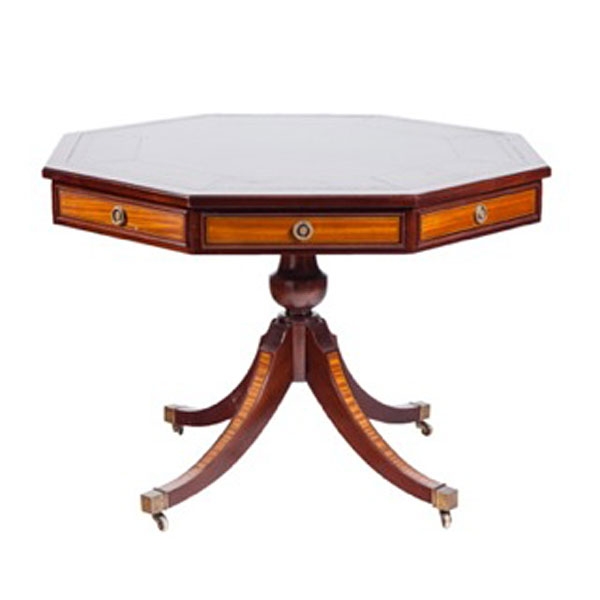 Mesa de juego poligonal de caoba Loscertales