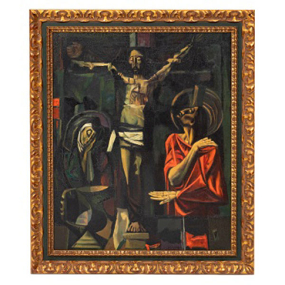 PABLO  URANGA DIAZ DE ARCAYA  (Vitoria 1861 - San Sebastian 1934) &quot;Crucifixión&quot;