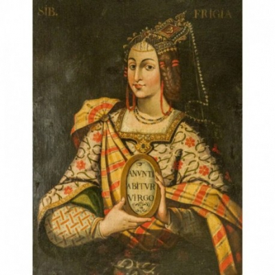 Escuela española, s.XVII. Sibila Frigia. Óleo sobre tela. 