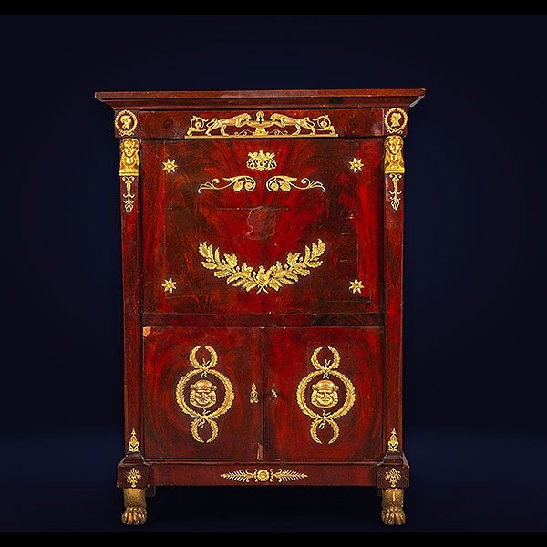 Secreter estilo Imperio Napoleón III, Francia, Siglo XIX.