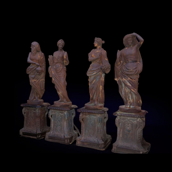 Monumental Conjunto de Esculturas de Jardín de las 4 Estaciones, Italia , siglo XIX-XX.