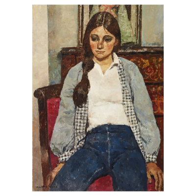 Josep Maria Mallol Suazo (Barcelona, 1910-1986) Noia en texans.