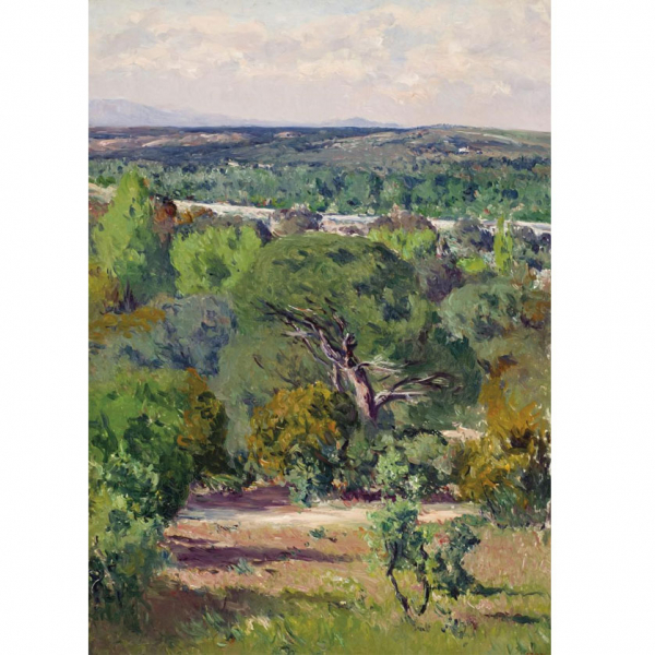 Aureliano de Beruete.  "Plantío de los Intantes, Madrid (1905)". Óleo sobre lienzo