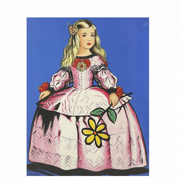 Antonio de Felipe (1965) "Infanta Margarita".  Acr&iacute;lico sobre lienzo.