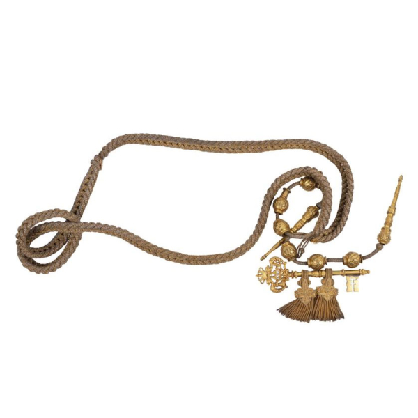 Llave de gentilhombre de cámara de Alfonso XIII.   Realizada en bronce dorado al mercurio. Pps. S. XX