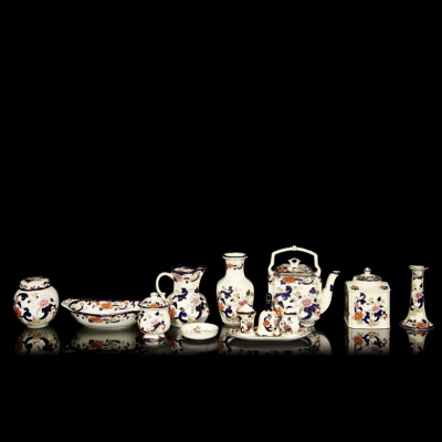 Juego de cerámica inglesa “Mandalay”, Mason’s Ironstone, s.XX.  