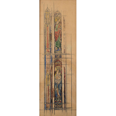 &quot;Proyecto de vidrieras&quot;   ISIDORO GUINEA (Bilbao, 1893-1947) 