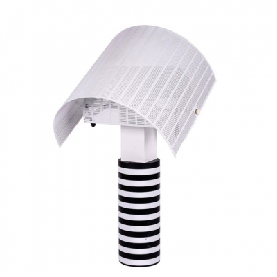 L&aacute;mpara de sobremesa Shogun dise&ntilde;o de Mario Botta para Artemide. S. XX.