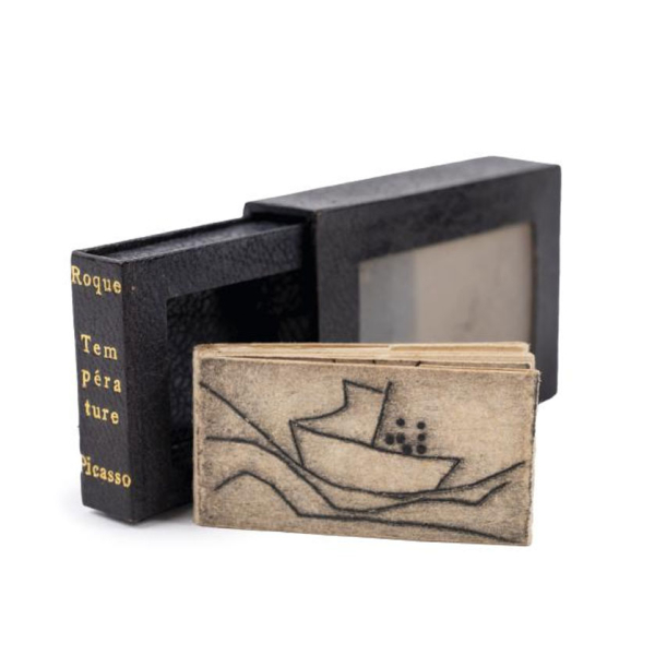Roque. Picasso. "TEMPERATURE" [Al&egrave;s]: PAB, [1960]. Libro miniatura