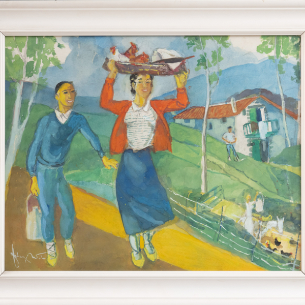 &quot;Escena costumbrista&quot; FÉLIX ARTETA (Valladolid, 1890 - Bilbao, 1986)
