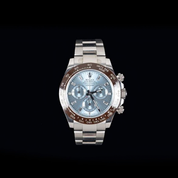Rolex Daytona de platino con bisel cerámico. Ref: 116506. Número de serie: A41Q5176. 40 mm.