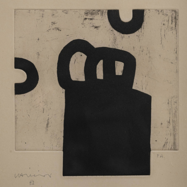 "Osotu" EDUARDO CHILLIDA (San Sebasti&aacute;n, 1924-2002). Aguafuerte y Aguatinta/papel