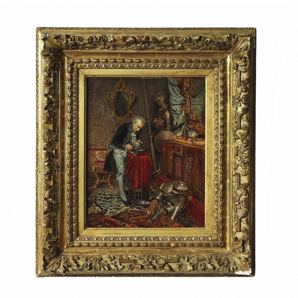 Ignacio de León y Escosura (1834-1901) "El restaurador", 1869. 