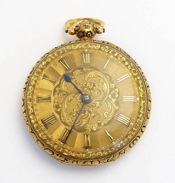 Reloj lepine inglés semi-catalino, s XIX