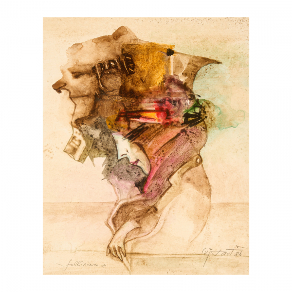 Modest Cuixart (Barcelona, 1925-Palam&oacute;s, Girona, 2007)  Felipiana.  T&eacute;cnica mixta sobre papel.