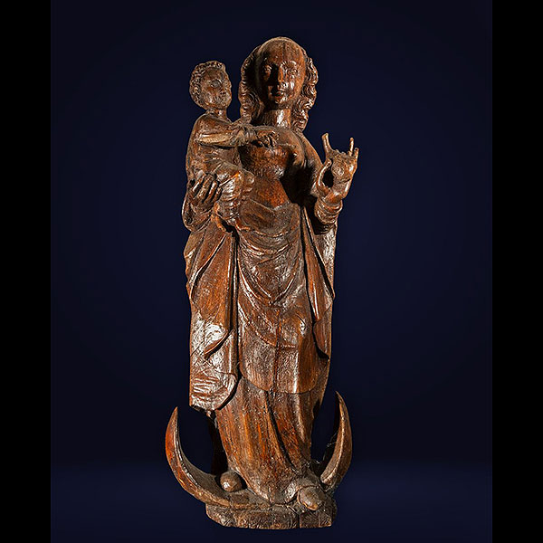 Escuela Flamenca del siglo XV - Virgen con el niño