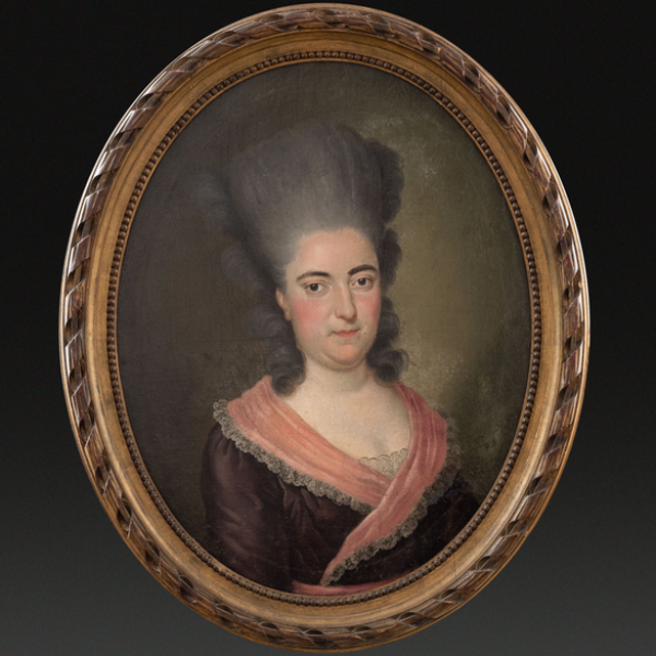 &quot;Retrato de Dama&quot;  ESCUELA FRANCESA DEL SIGLO XVIII.   Técnica: Óleo/Lienzo