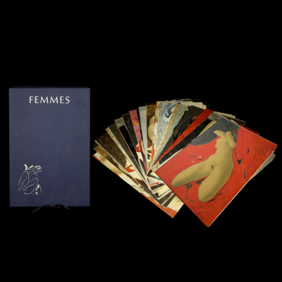 Alain Bonnefoit (1937) &quot;Femmes&quot;, 1988. Carpeta conformada por dieciséis litografías a color sobre papel. Firmadas 