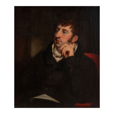 THOMAS LAWRENCE (ATRIBUIDO)   (Bristol 1769 - Londres 1830)  &quot;Retrato de caballero &quot;  Óleo / Lienzo 