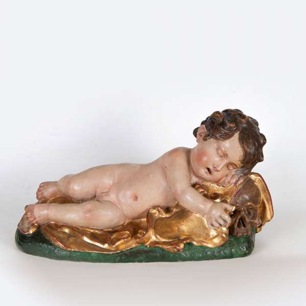 "Niño Jesús Dormido" Giovanni Battista Morelli (Roma, ? – Madrid, 1669) Escuela Italiana del siglo XVII.  
