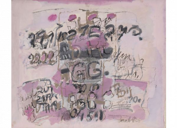 SARAH GRILO (Buenos Aires, 1917 - Madrid, 2007)  Sin título, 1977.   Óleo sobre lienzo. 