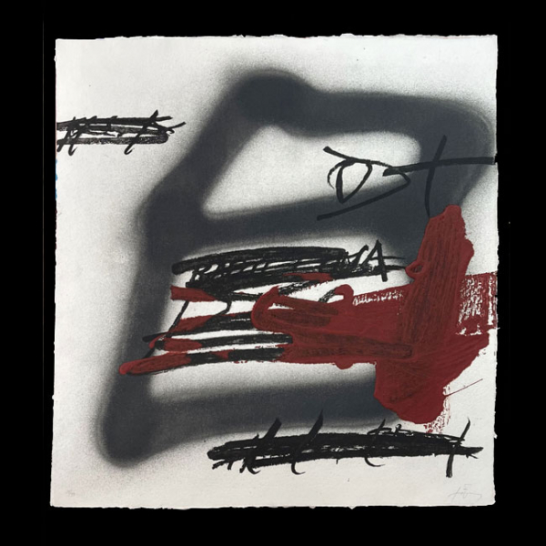 Antoni T&agrave;pies: "Forma ombrejada" 18/99 (1987)