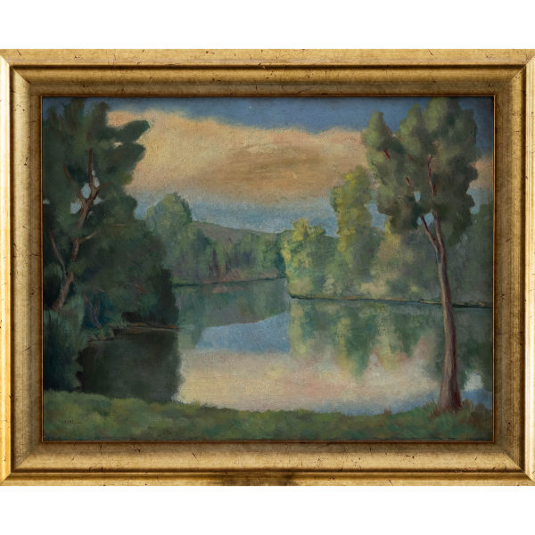 &quot;Paisaje&quot;  JUAN CABANAS ERAUSKIN (Guipúzcoa, 1907-1979)