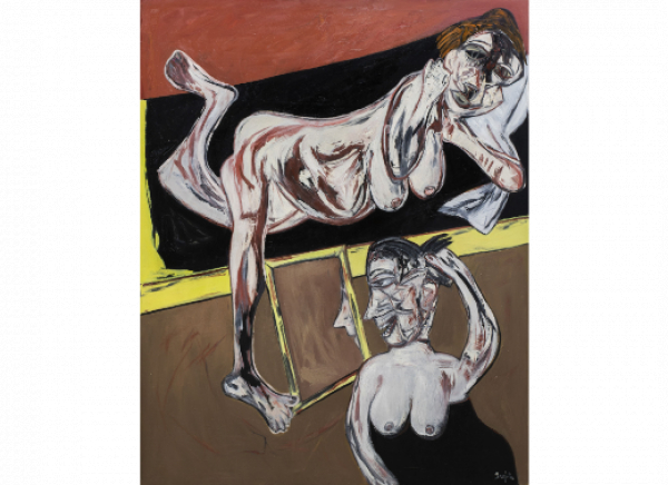 JUAN BARJOLA (Torre de Miguel Sesmero, Badajoz, 1919 - Madrid, 2004) Intimidad de la mujer, 1994