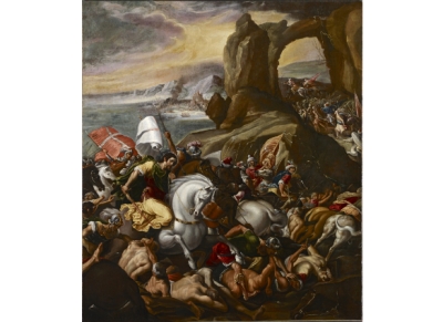 ORAZIO BORGIANNI (Roma, h. 1575-1616) El apóstol Santiago en la batalla de Clavijo (844)