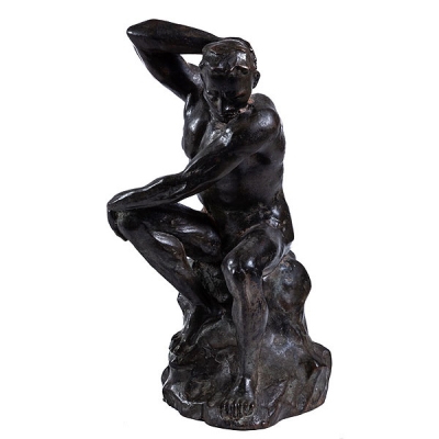 &quot;Atleta de bronce patinado&quot;, Escuela Francesa, c. 1900