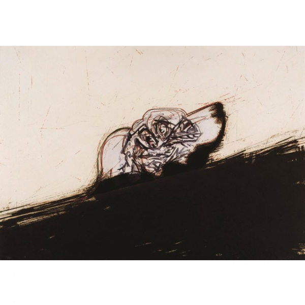 Manolo Valdés. "El perro (2007)". Aguafuerte y aguatinta con collage sobre papel aquari. Firmado
