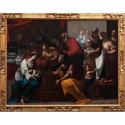 Atribuido a Juan Do El nacimiento de la Virgen