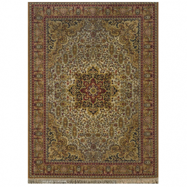 Alfombra de estilo oriental realizada en lana. S. XX. 