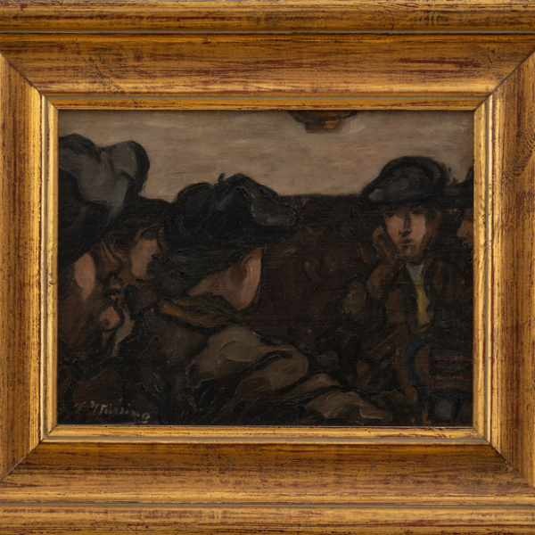 "Aldeanos"   FRANCISCO ITURRINO (Santander, 1864-1924)    Procedencia: Colecci&oacute;n privada.﻿ 