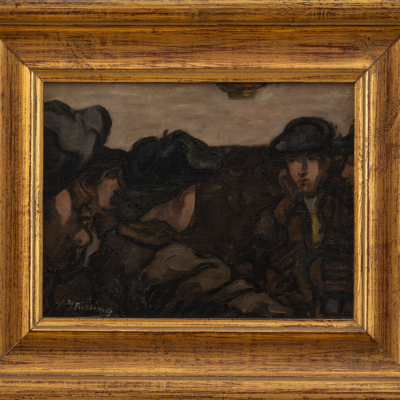 "Aldeanos"   FRANCISCO ITURRINO (Santander, 1864-1924)    Procedencia: Colecci&oacute;n privada.﻿ 