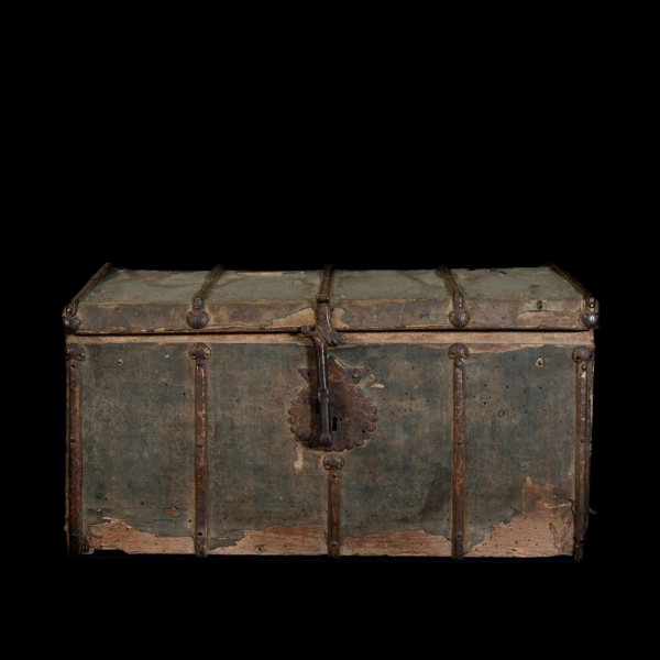 Excepcional Arqueta o Cofre Gótico Medieval del siglo XV, Valladolid, período Reyes Católicos.