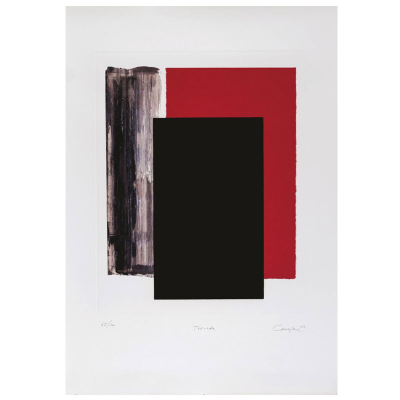 Rafael Canogar.  &quot;Tornada (2007)&quot;.  Aguatinta, chine colé e Inkjet sobre papel Somerset Velvet. Firmada y fechada (07)
