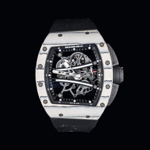 Reloj Richard Mille Rm61-01 Yohan Blake para caballero, fabricado en Quartz TPT y Carbon TPT. Edición limitada