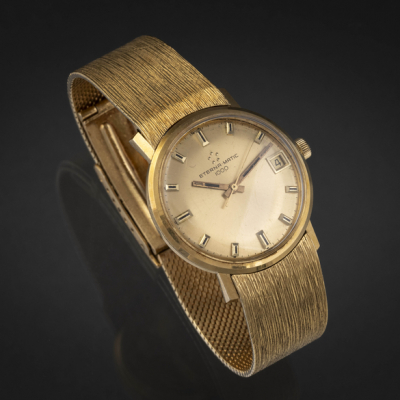 Reloj ETERNA MATIC 1000 de caballero, en oro amarillo de 18 kt, año 1969.