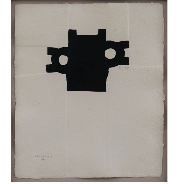 "Kutxa" EDUARDO CHILLIDA (San Sebastián, 1924-2002).  Serigrafía/papel