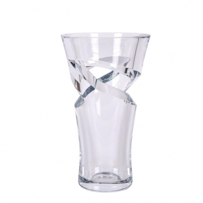 Jarr&oacute;n en cristal "Tornado" de la manufactura francesa Baccarat. S. XX. 