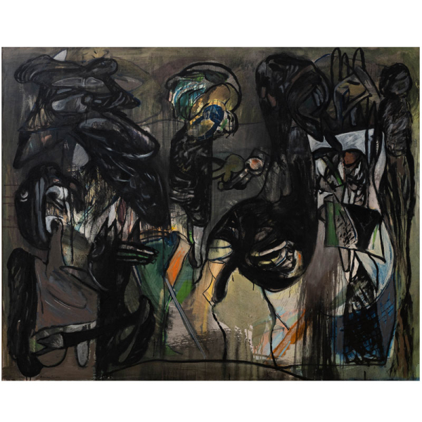 "S/T" BONIFACIO ALFONSO(San Sebasti&aacute;n, 1933-2011). &Oacute;leo/Lienzo.  Procedencia: Etiqueta de la Galer&iacute;a Juana Mord&oacute; de Madrid.