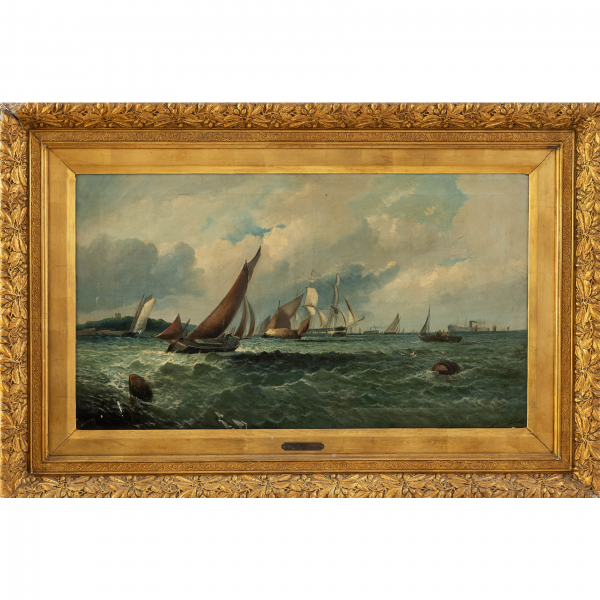&quot;Marina&quot; c. 1888.  WILLIAM BROONE (1838-1892) 