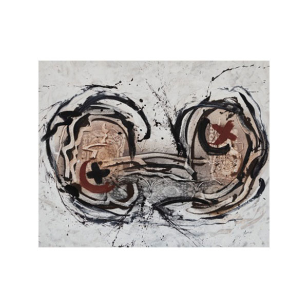 FERNANDO  NIEVAS JIMÉNEZ  (Alfaro, La Rioja 1956) &quot;Círculos&quot; Firmado 
