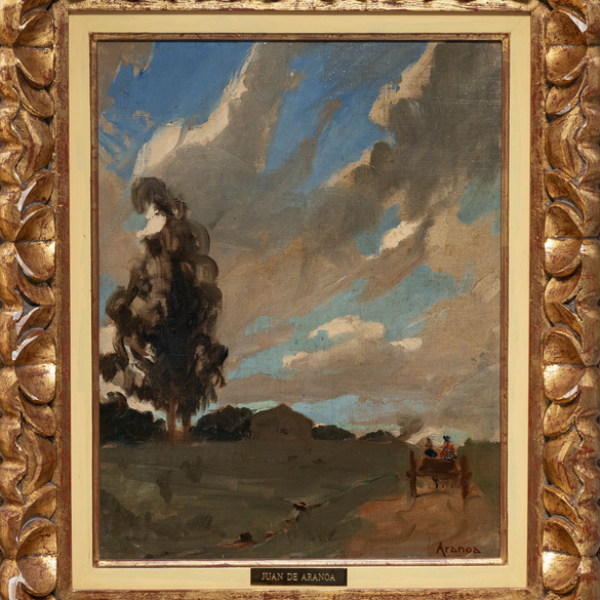 "Carreta en el camino"  JUAN DE ARANOA (Bilbao, 1901 - Buenos Aires, 1973)