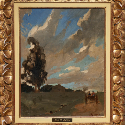 &quot;Carreta en el camino&quot;  JUAN DE ARANOA (Bilbao, 1901 - Buenos Aires, 1973)
