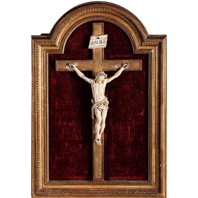 Cristo francés de marfil Dieppe