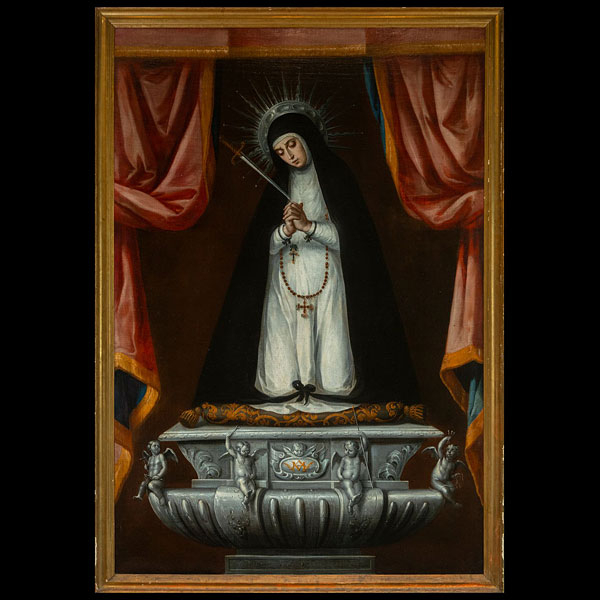 Santa Rosa de Lima, Escuela Peruana, Siglo XVIII.