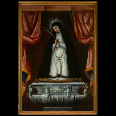 Santa Rosa de Lima, Escuela Peruana, Siglo XVIII.
